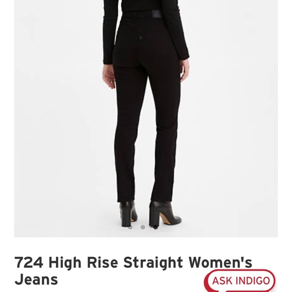 Levi’s 724 High Rise Straight Leg Women’s Jeans - Picture 2 of 7